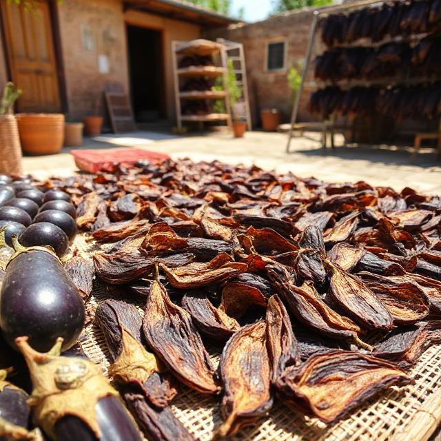 Çukurova Ev Yapımı Kurutulmuş Patlıcan: Doğal Güneş Kurutmasıyla Geleneksel Lezzet